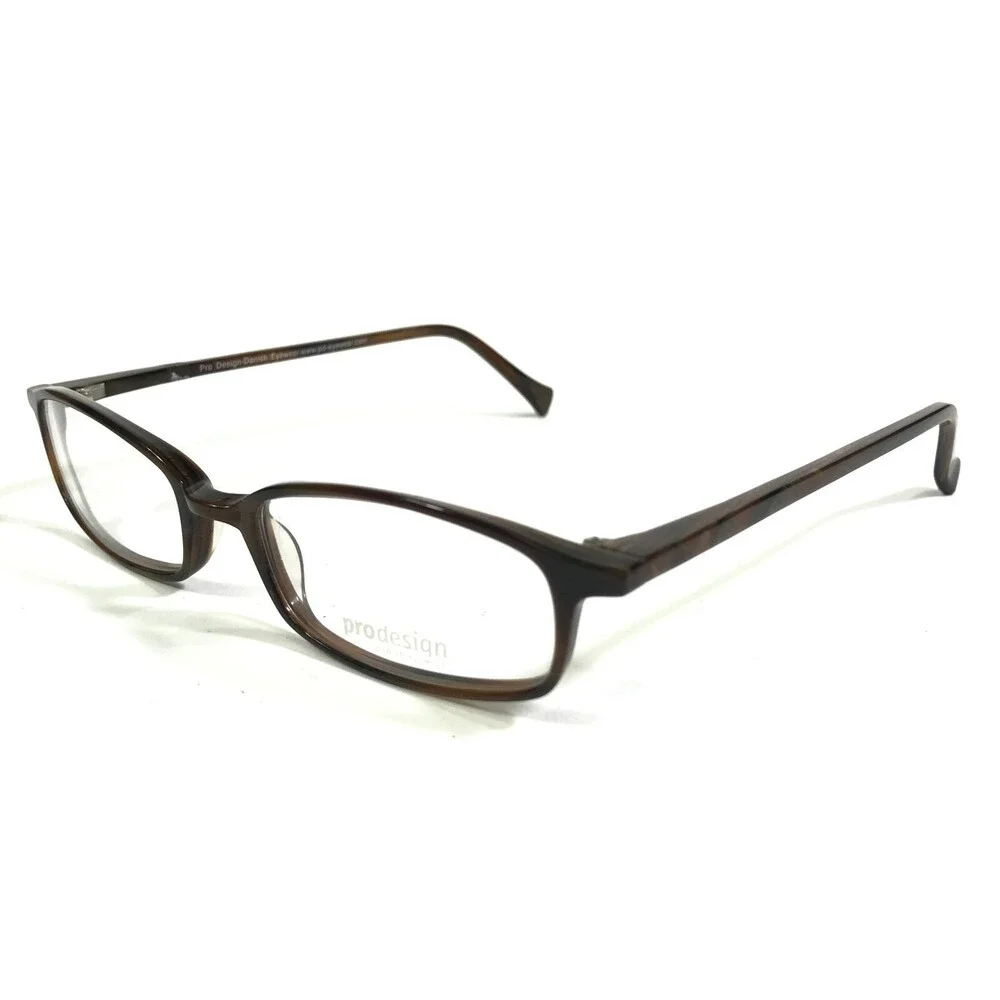 Prodesign 1602 C. 5532 Eyeglasses Frames Brown Horn Rectangular 51-17-140